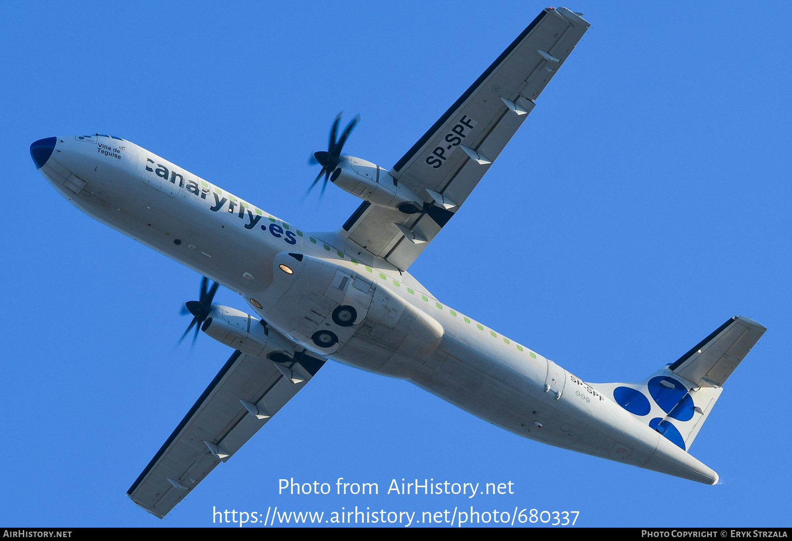 Aircraft Photo of SP-SPF | ATR ATR-72-500/F (ATR-72-212A) | Canaryfly | AirHistory.net #680337