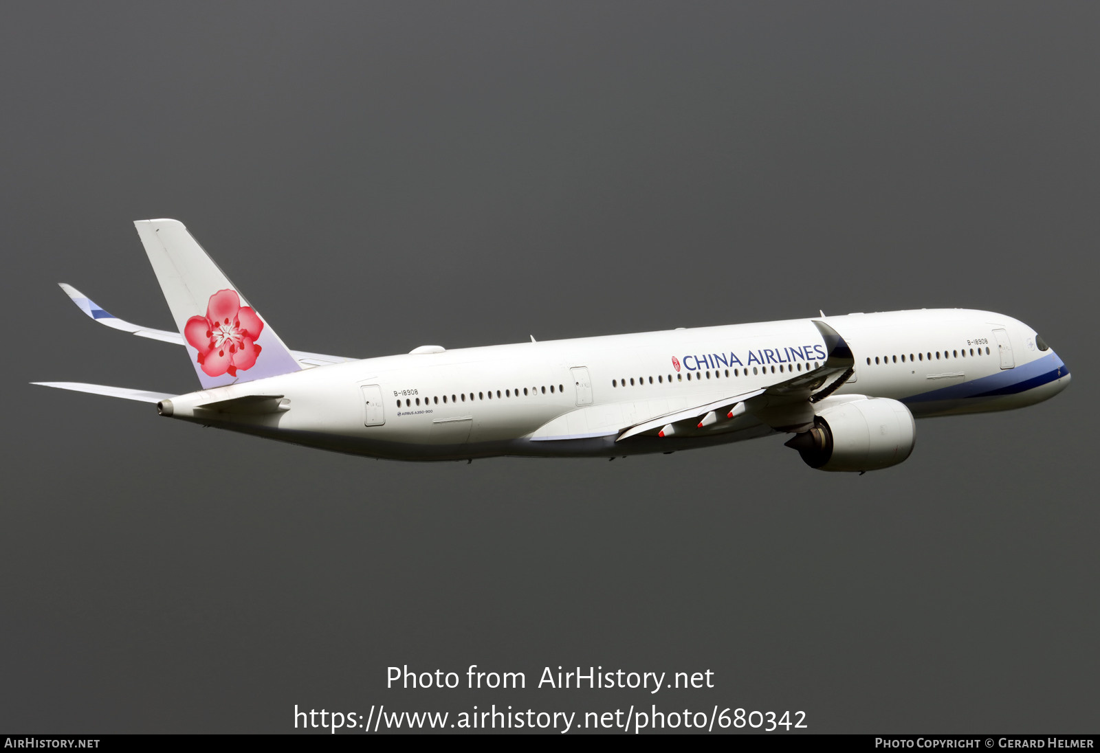 Aircraft Photo of B-18908 | Airbus A350-941 | China Airlines | AirHistory.net #680342