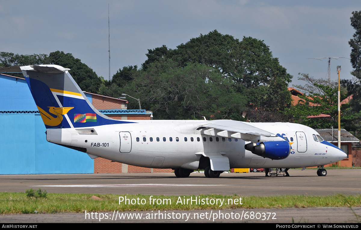 Aircraft Photo of FAB-101 | British Aerospace BAe-146-200 | Bolivia - Transporte Aéreo Militar | AirHistory.net #680372