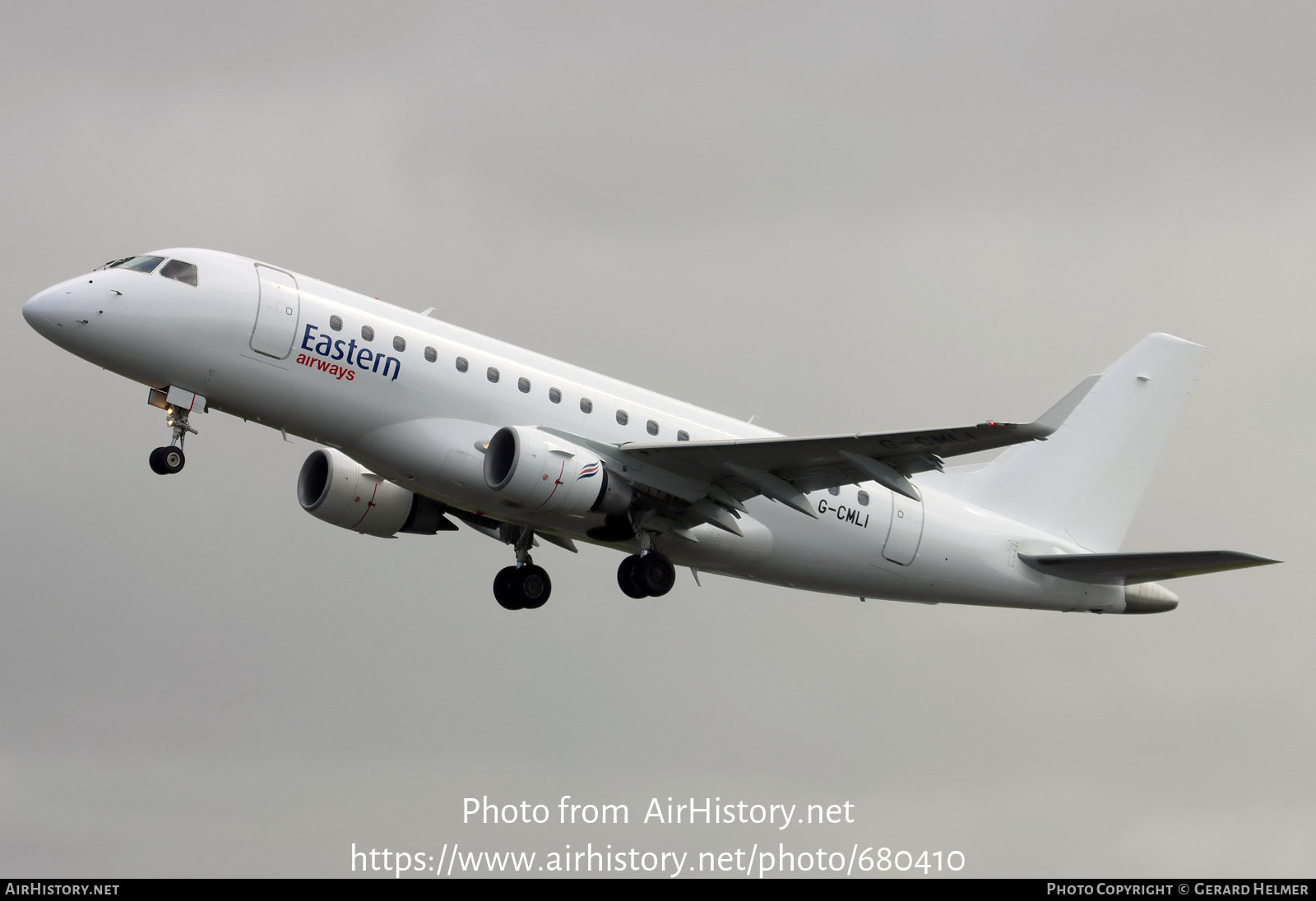 Aircraft Photo of G-CMLI | Embraer 170STD (ERJ-170-100STD) | Eastern Airways | AirHistory.net #680410