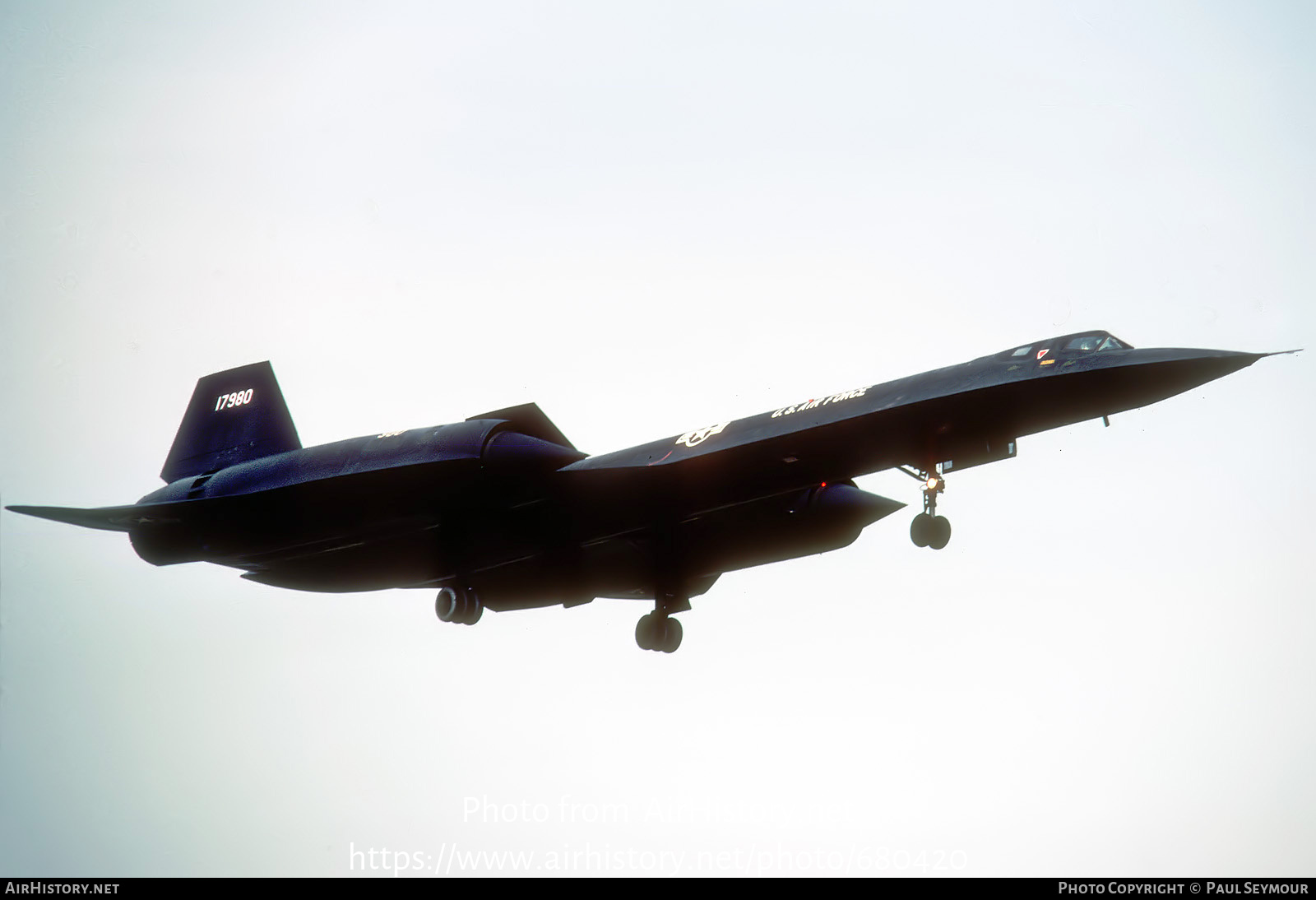 Aircraft Photo of 61-7980 / 17980 | Lockheed SR-71A Blackbird | USA - Air Force | AirHistory.net #680420