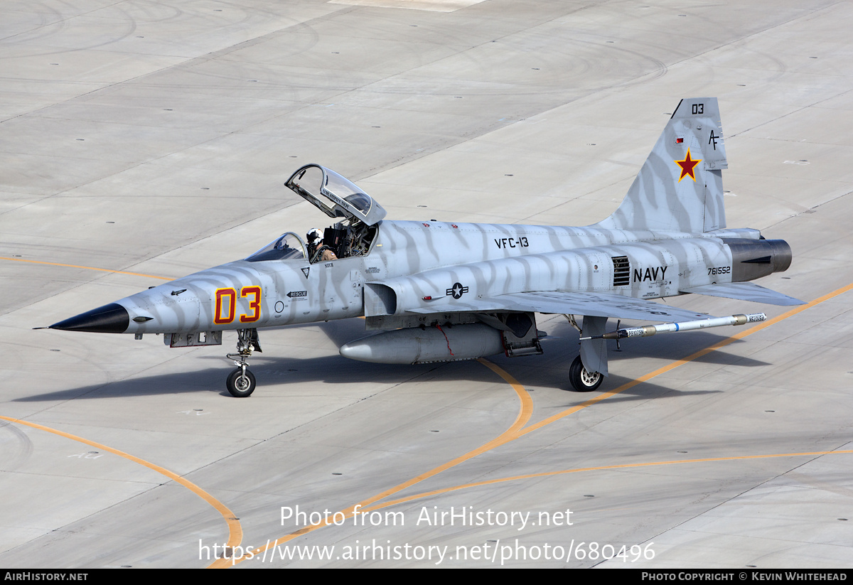 Aircraft Photo of 76-1552 | Northrop F-5N Tiger II | USA - Navy | AirHistory.net #680496