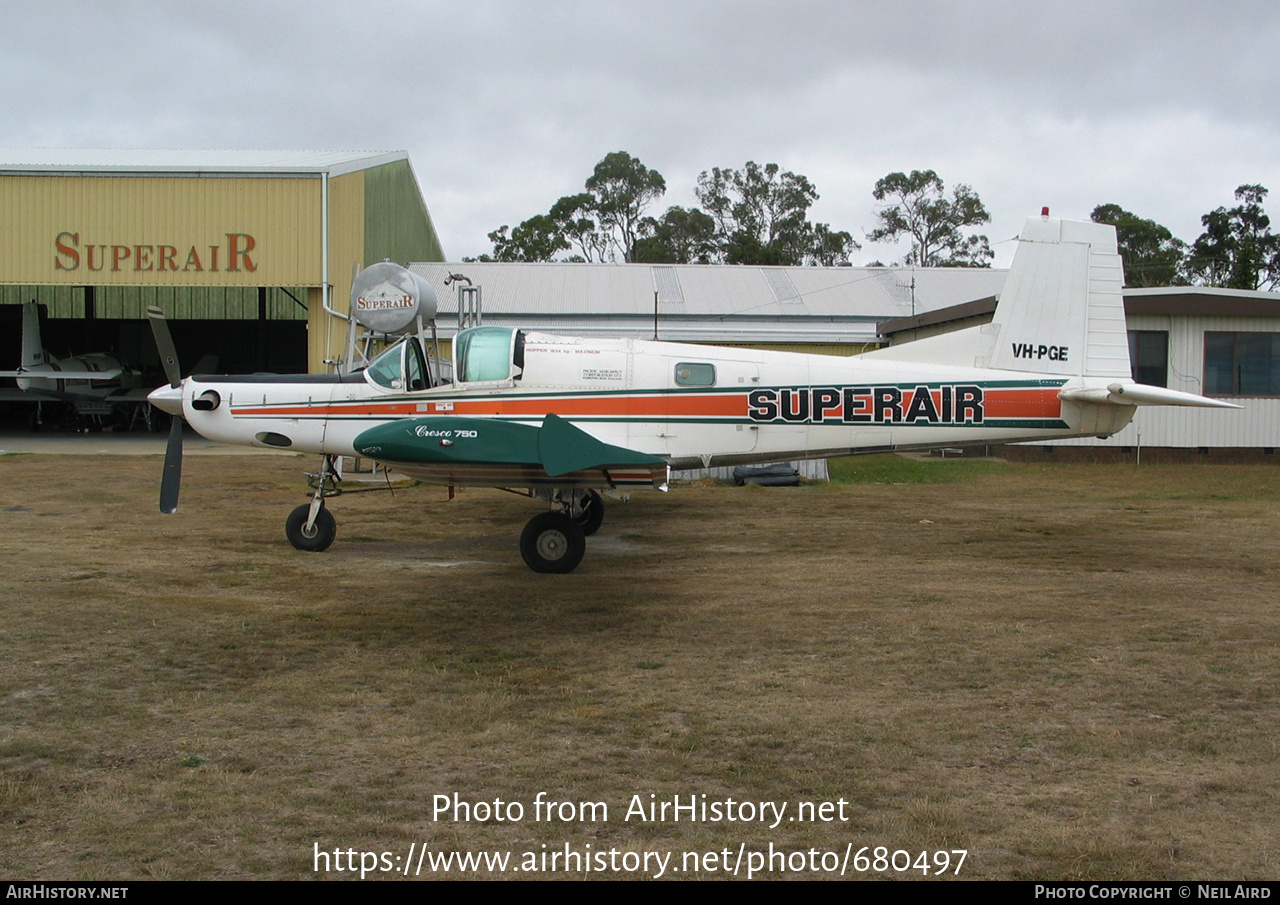 Aircraft Photo of VH-PGE | Pacific Aerospace Cresco 08-600 | Superair | AirHistory.net #680497