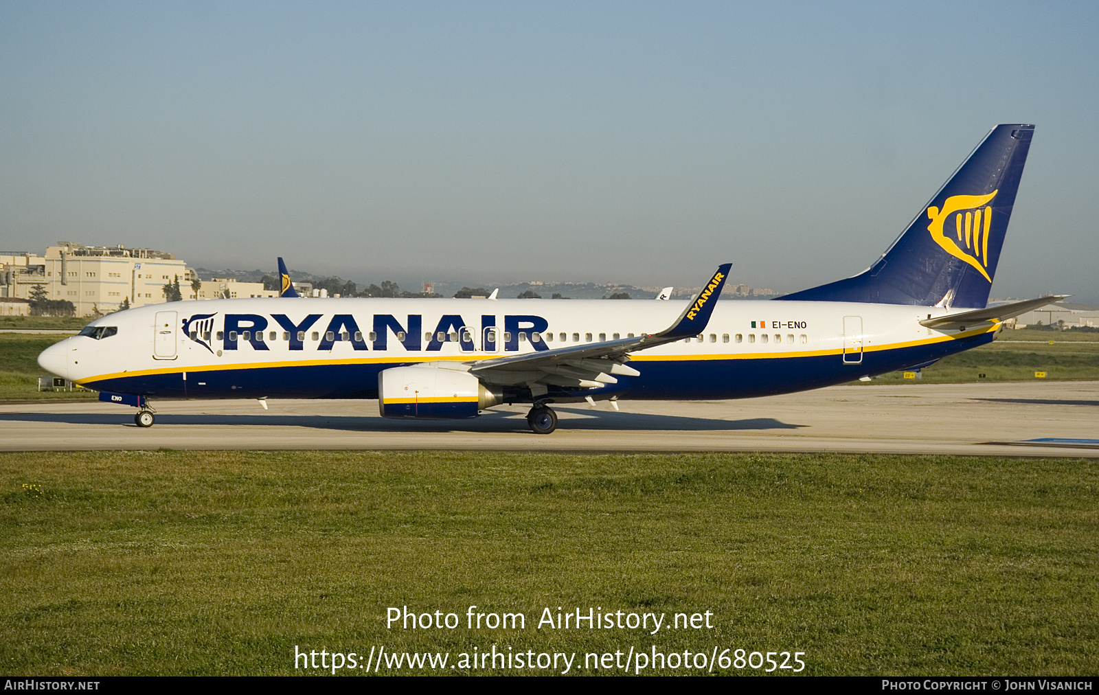 Aircraft Photo of EI-ENO | Boeing 737-8AS | Ryanair | AirHistory.net #680525