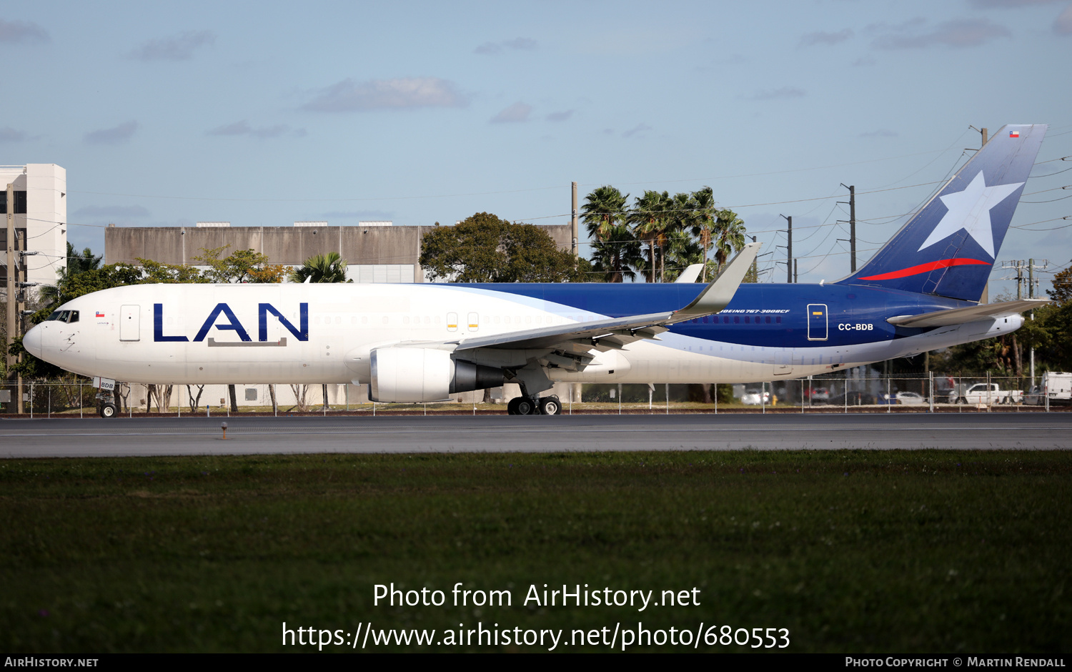 Aircraft Photo of CC-BDB | Boeing 767-316/ER(BCF) | LAN Airlines - Línea Aérea Nacional | AirHistory.net #680553