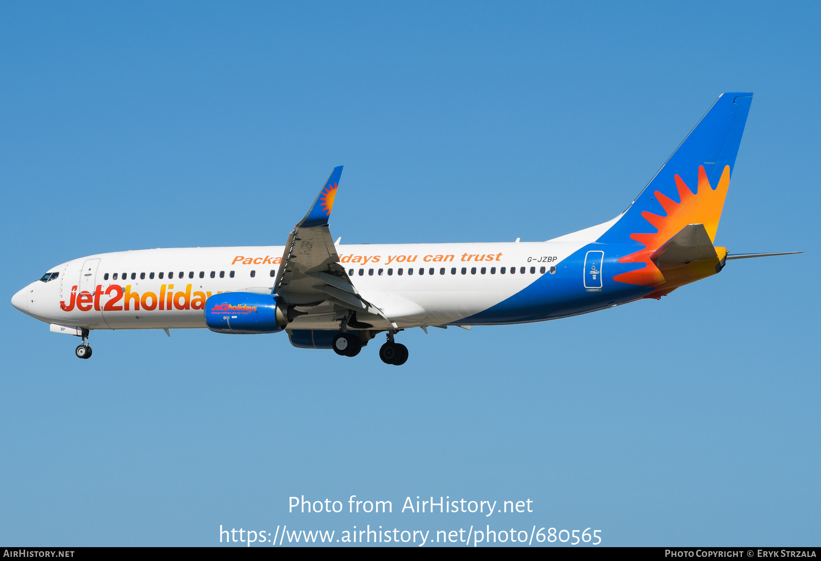 Aircraft Photo of G-JZBP | Boeing 737-8MG | Jet2 Holidays | AirHistory.net #680565