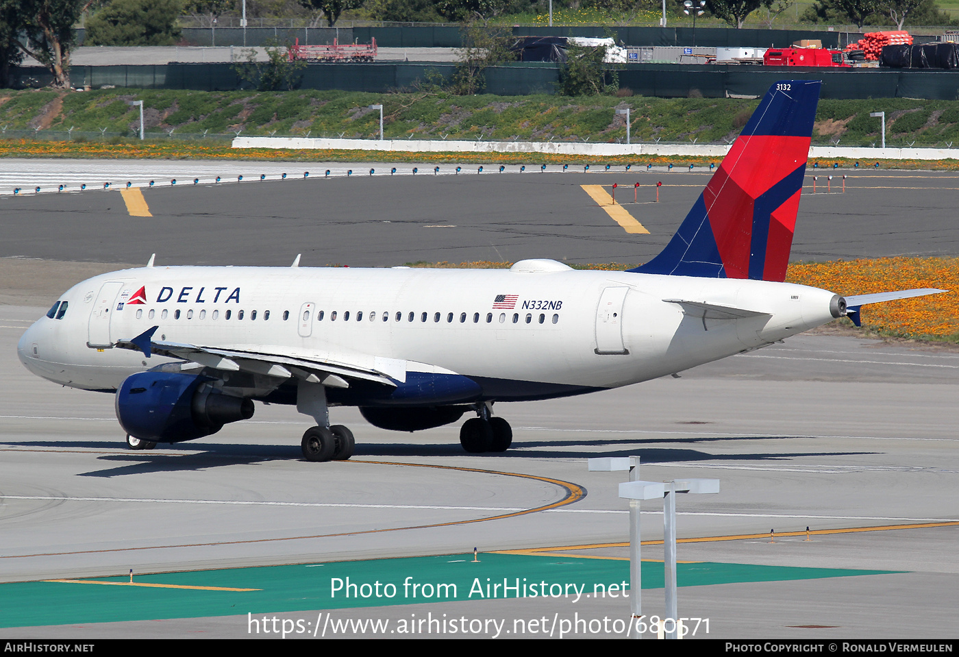 Aircraft Photo of N332NB | Airbus A319-114 | Delta Air Lines | AirHistory.net #680571