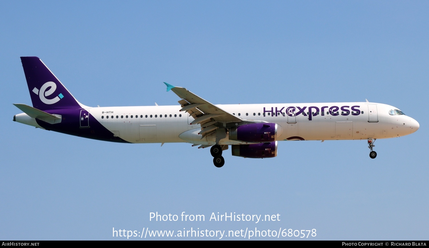 Aircraft Photo of B-HTH | Airbus A321-231 | HK Express - Hong Kong Express | AirHistory.net #680578