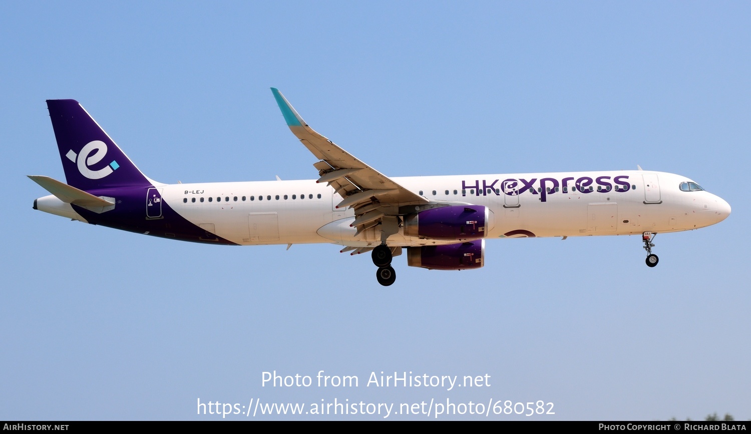 Aircraft Photo of B-LEJ | Airbus A321-231 | HK Express - Hong Kong Express | AirHistory.net #680582