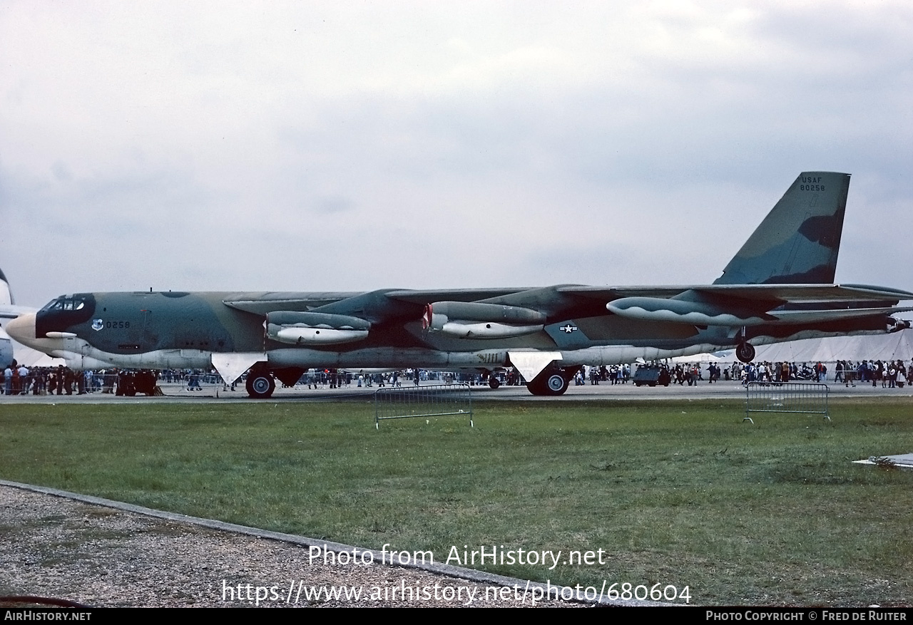 Aircraft Photo of 58-0258 / 80258 | Boeing B-52G Stratofortress | USA - Air Force | AirHistory.net #680604