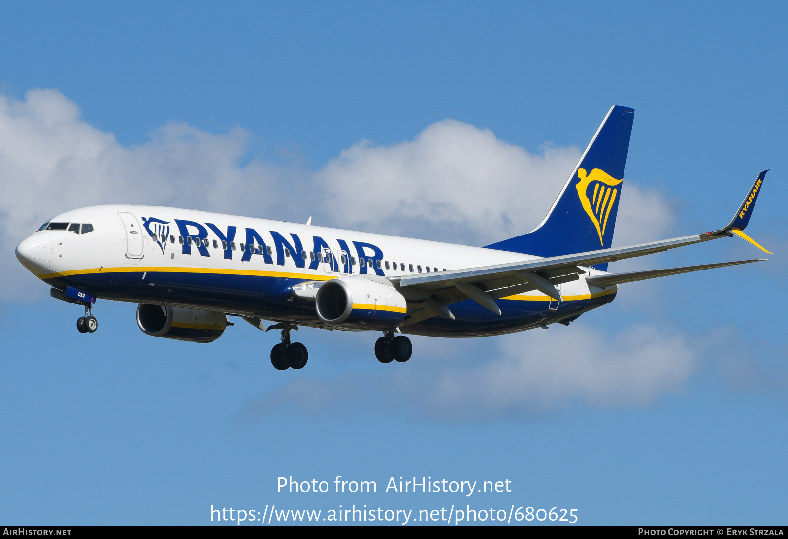 Aircraft Photo of 9H-QAQ | Boeing 737-8AS | Ryanair | AirHistory.net #680625