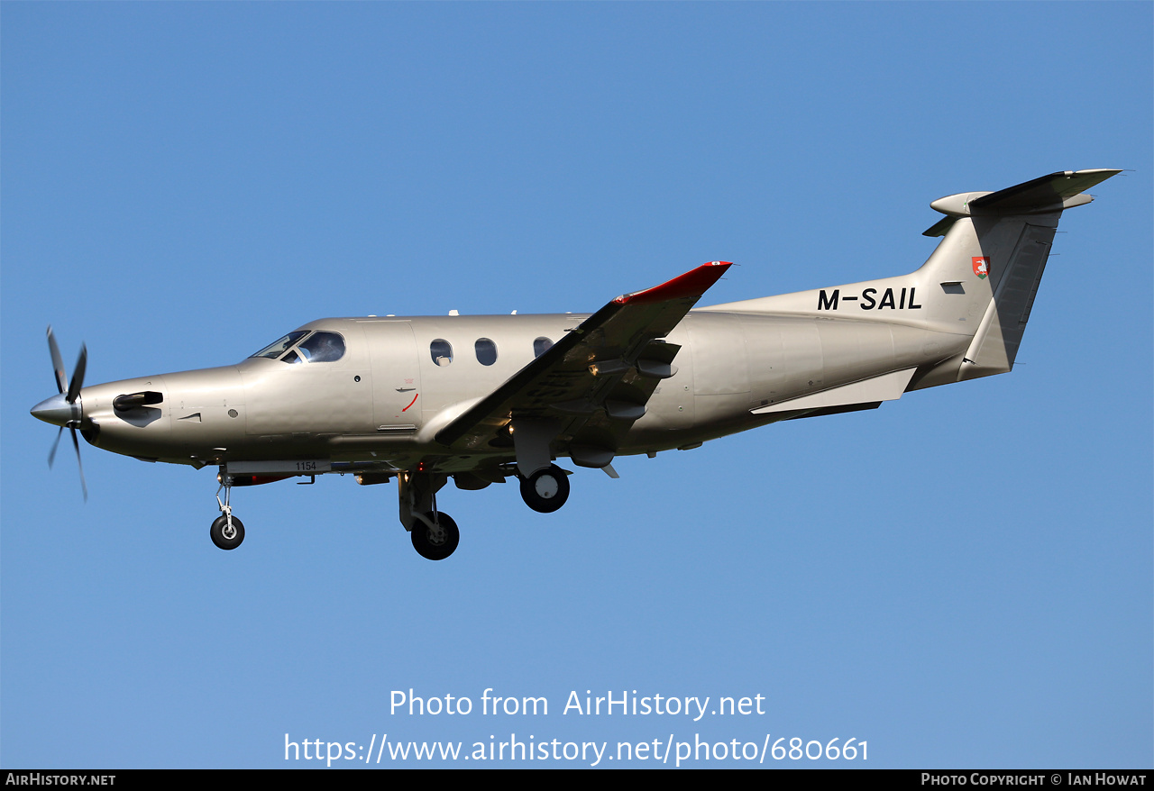 Aircraft Photo of M-SAIL | Pilatus PC-12NG (PC-12/47E) | AirHistory.net #680661