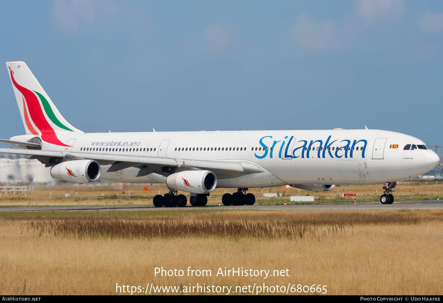 Aircraft Photo of 4R-ADF | Airbus A340-312 | SriLankan Airlines | AirHistory.net #680665