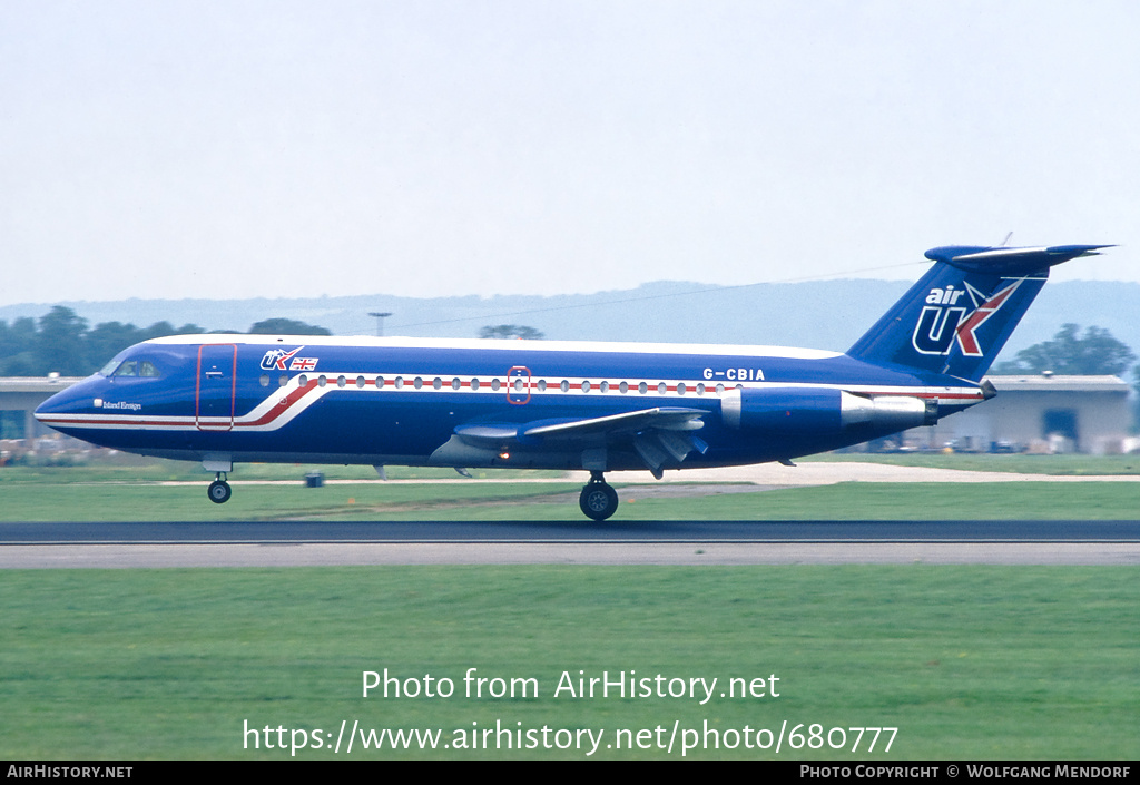 Aircraft Photo of G-CBIA | BAC 111-416EK One-Eleven | Air UK | AirHistory.net #680777