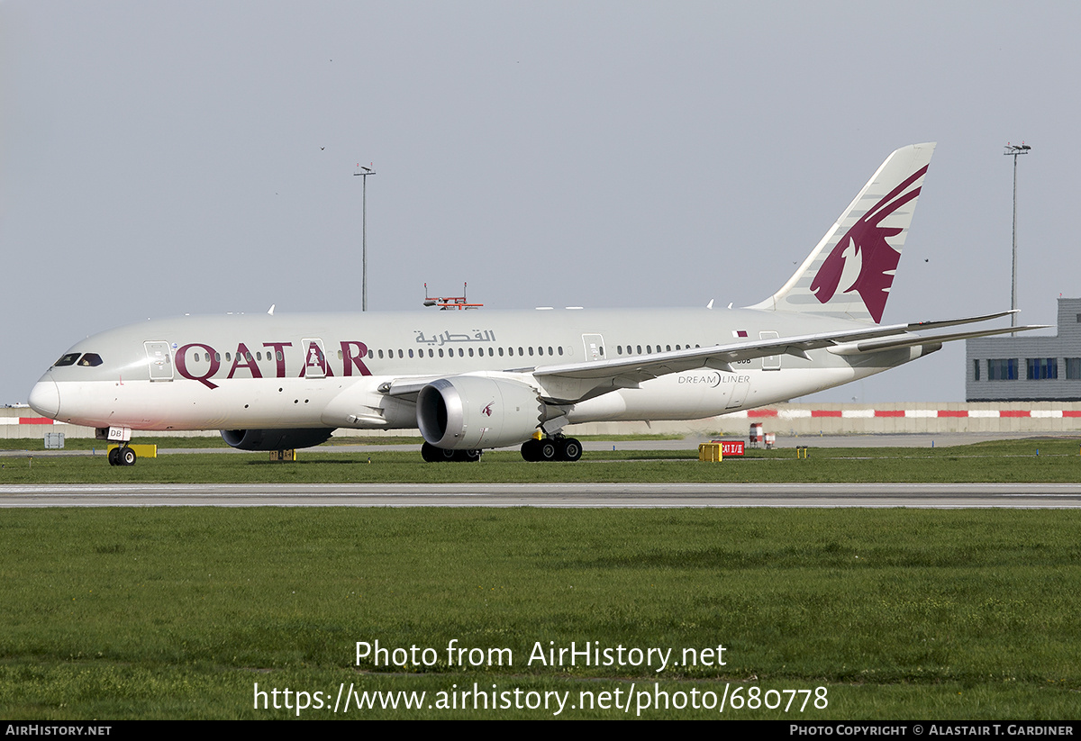 Aircraft Photo of A7-BDB | Boeing 787-8 Dreamliner | Qatar Airways | AirHistory.net #680778