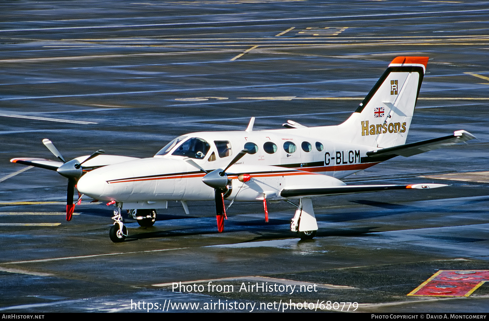 Aircraft Photo of G-BLGM | Cessna 425 Conquest I | Hanson's Services | AirHistory.net #680779