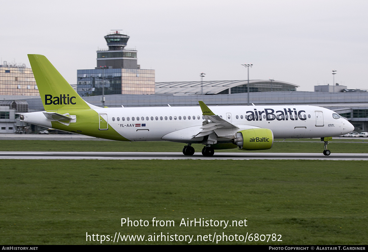 Aircraft Photo of YL-AAV | Airbus A220-371 (BD-500-1A11) | AirBaltic | AirHistory.net #680782