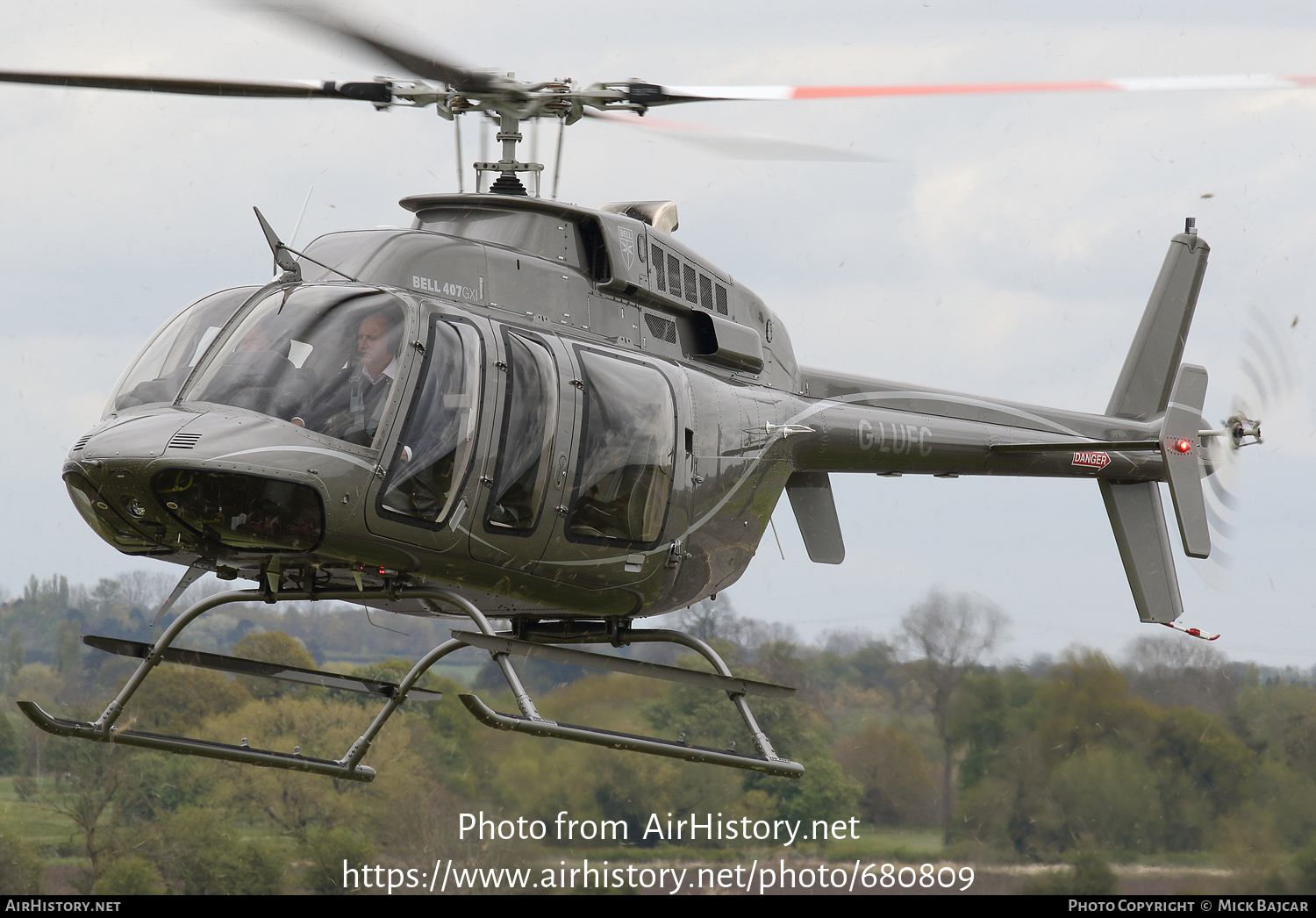 Aircraft Photo of G-LUFC | Bell 407GXi | AirHistory.net #680809