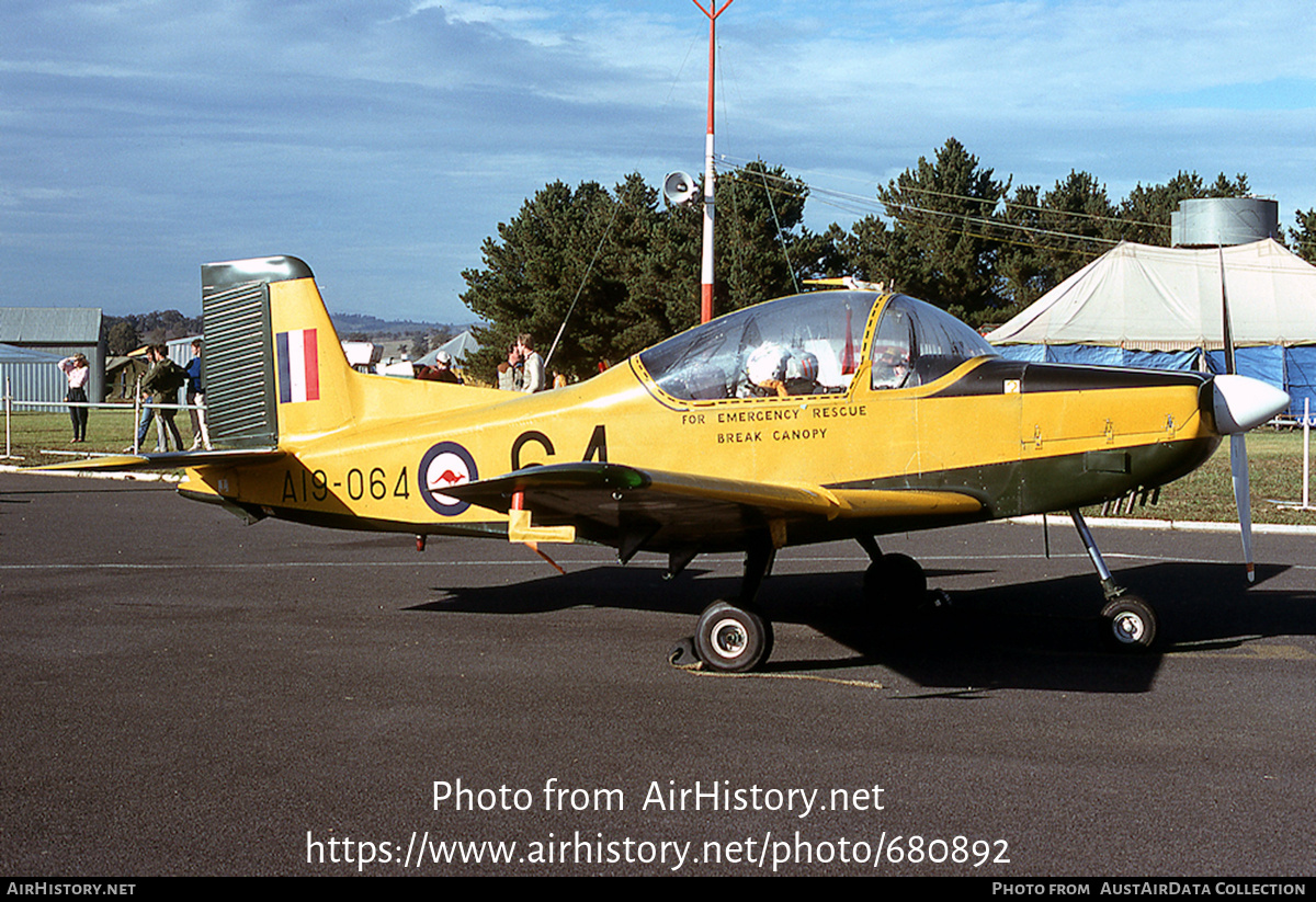 Aircraft Photo of A19-064 | New Zealand CT-4A Airtrainer | Australia - Air Force | AirHistory.net #680892