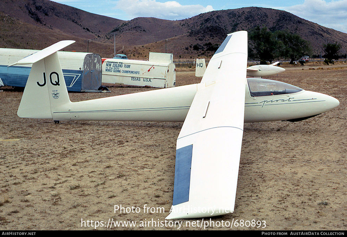 Aircraft Photo of ZK-GJQ / JQ | PZL-Bielsko SZD-30 Pirat | AirHistory.net #680893