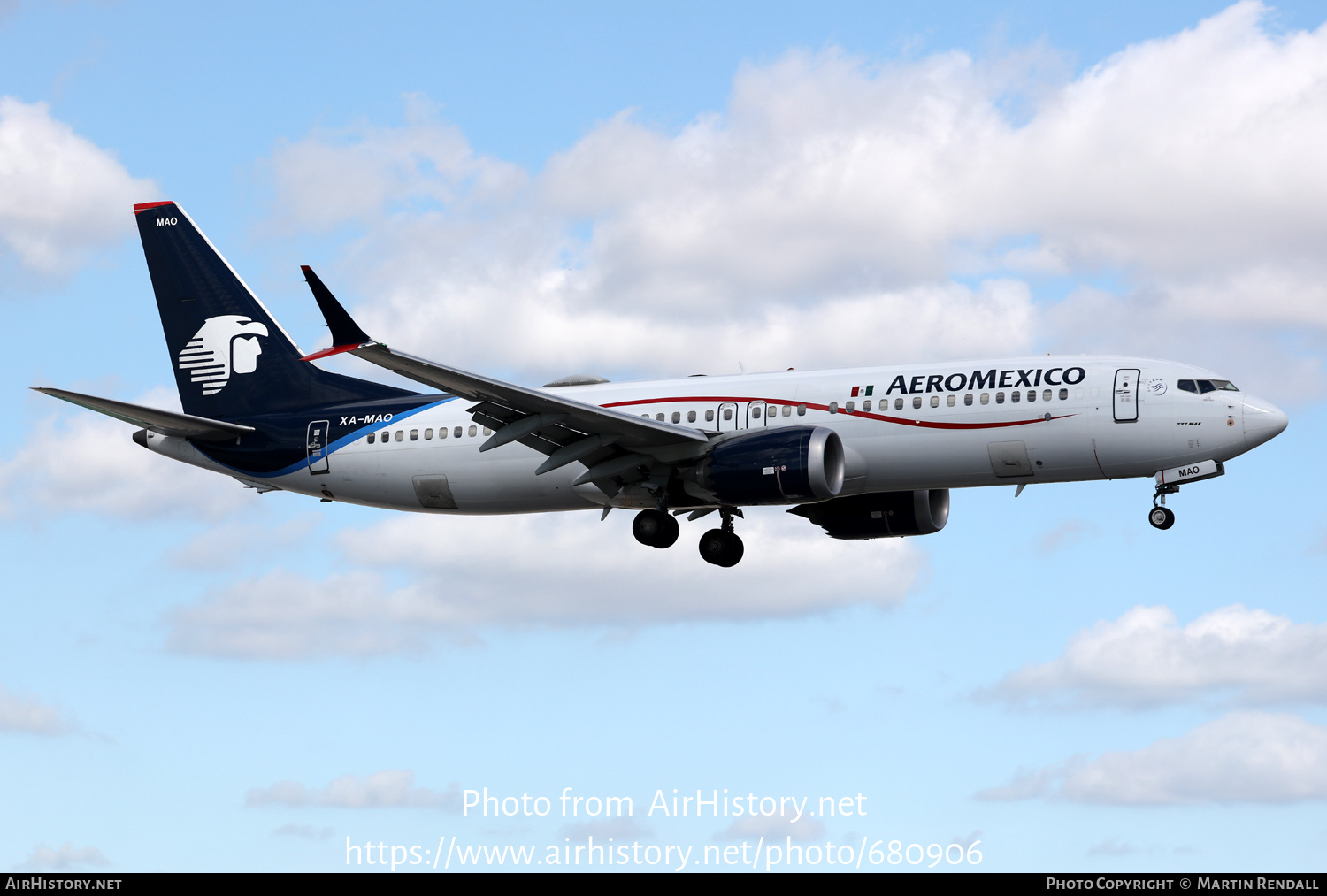 Aircraft Photo of XA-MAO | Boeing 737-8 Max 8 | AeroMéxico | AirHistory.net #680906