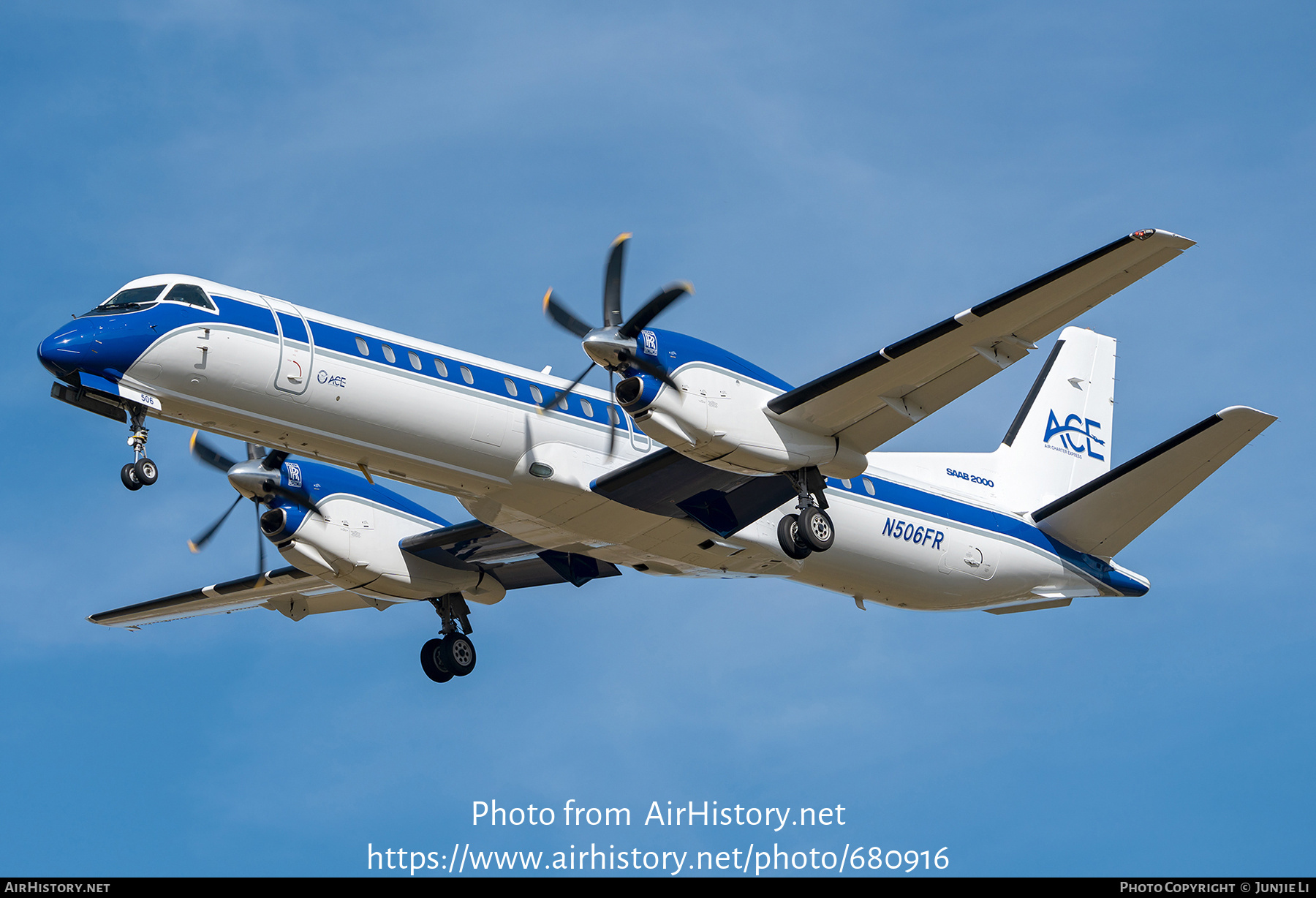 Aircraft Photo of N506FR | Saab 2000 | ACE - Air Charter Express | AirHistory.net #680916