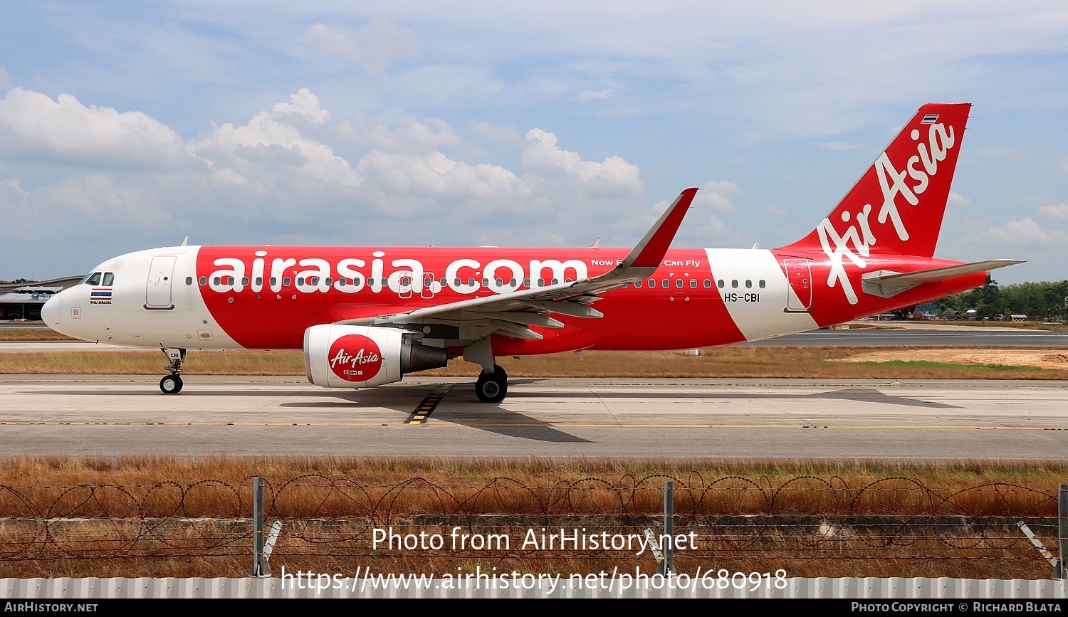 Aircraft Photo of HS-CBI | Airbus A320-216 | AirAsia | AirHistory.net #680918