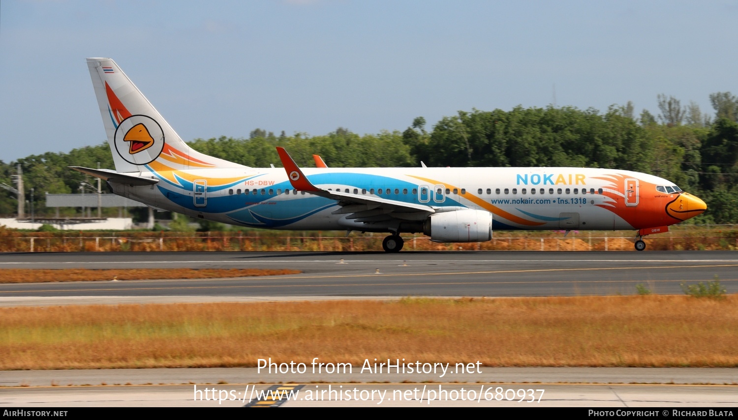 Aircraft Photo of HS-DBW | Boeing 737-88L | Nok Air | AirHistory.net #680937