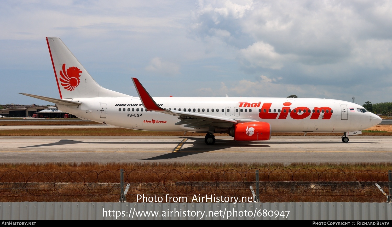 Aircraft Photo of HS-LGP | Boeing 737-8GP | Thai Lion Air | AirHistory.net #680947