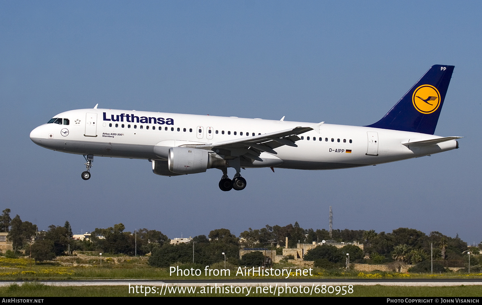 Aircraft Photo of D-AIPP | Airbus A320-211 | Lufthansa | AirHistory.net #680958