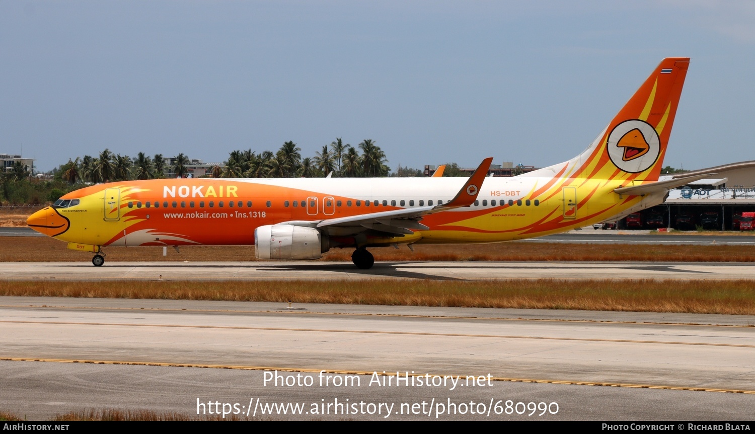 Aircraft Photo of HS-DBT | Boeing 737-88L | Nok Air | AirHistory.net #680990