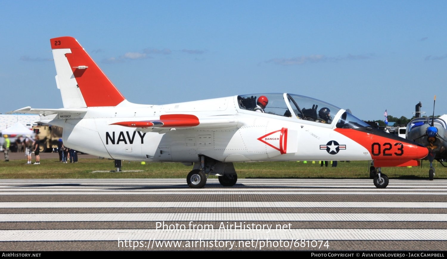 Aircraft Photo of N250CF / NX250CF | SIAI-Marchetti S-211 | USA - Navy | AirHistory.net #681074