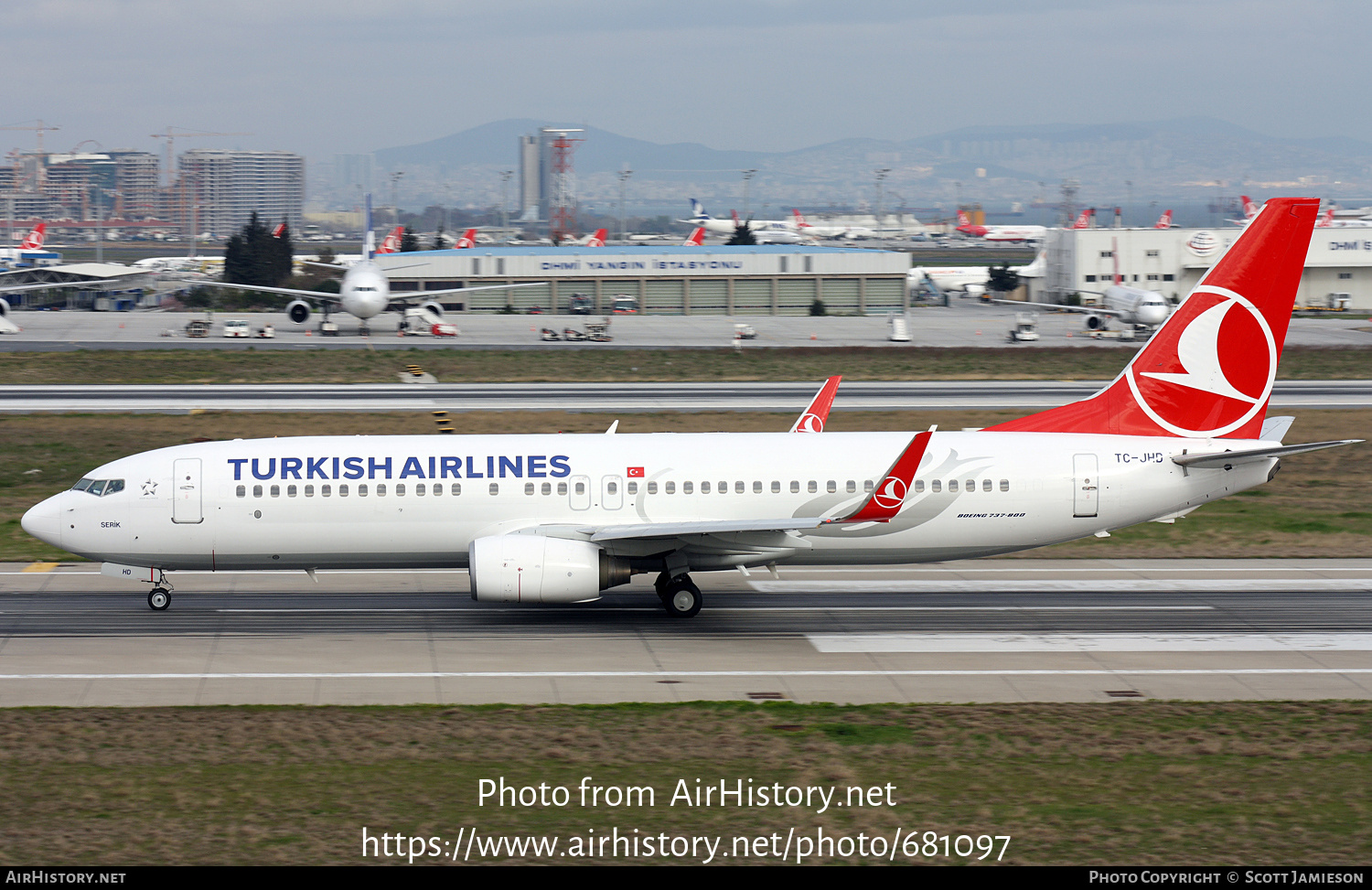 Aircraft Photo of TC-JHD | Boeing 737-8F2 | Turkish Airlines | AirHistory.net #681097
