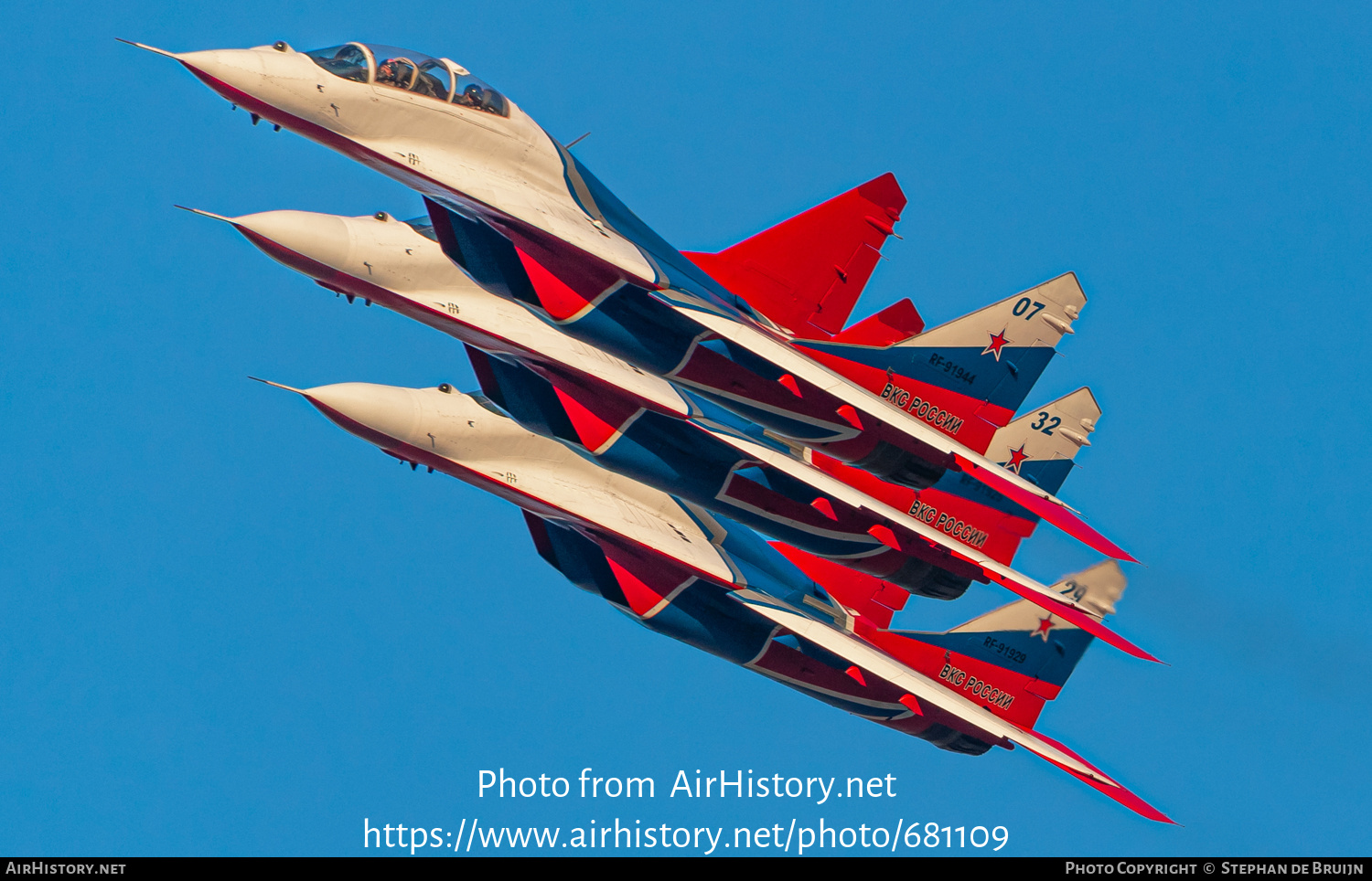 Aircraft Photo of RF-91944 | Mikoyan-Gurevich MiG-29UB (9-51) | Russia - Air Force | AirHistory.net #681109