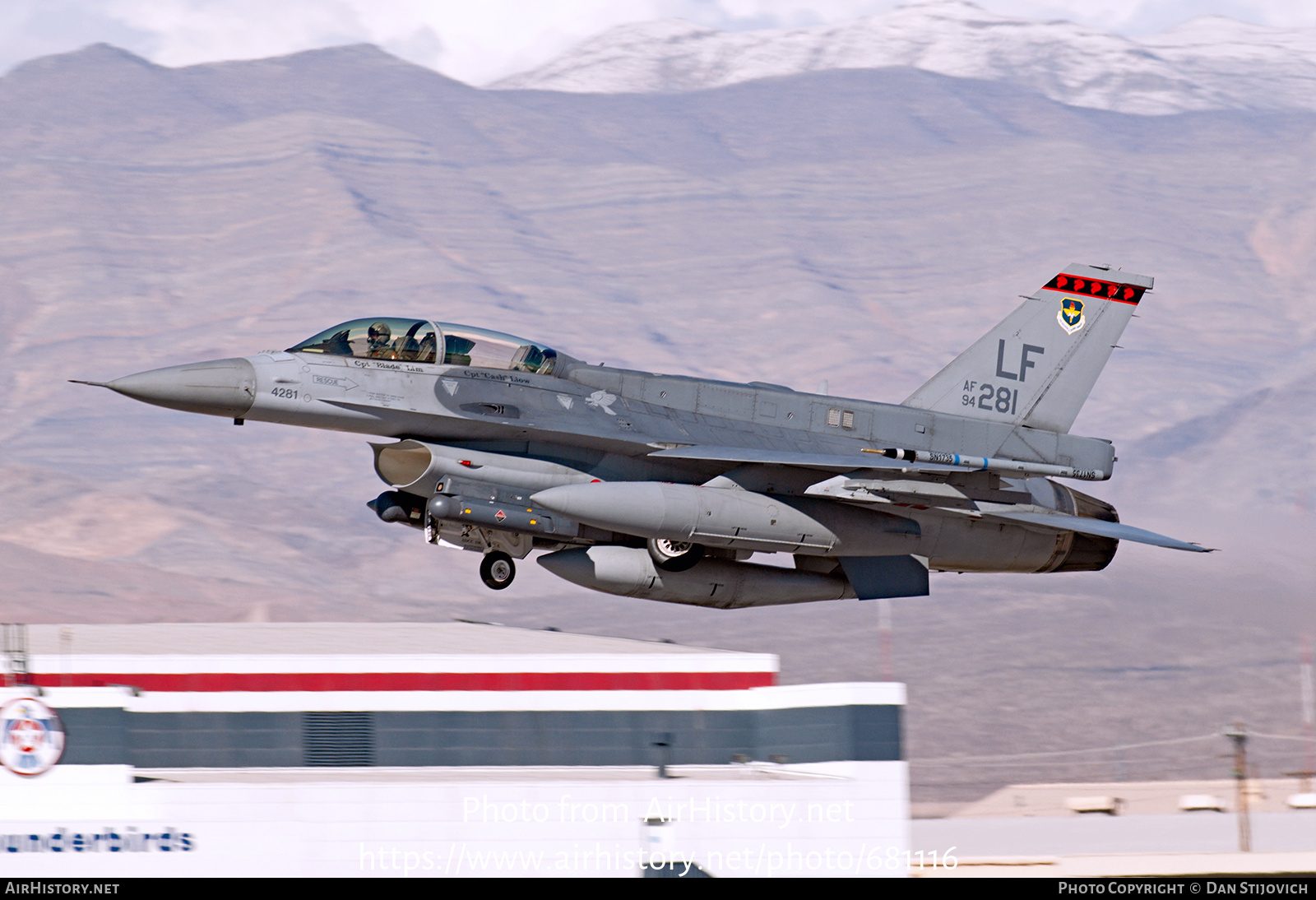 Aircraft Photo of 94-0281 / AF94-281 | Lockheed Martin F-16D Fighting Falcon | USA - Air Force | AirHistory.net #681116