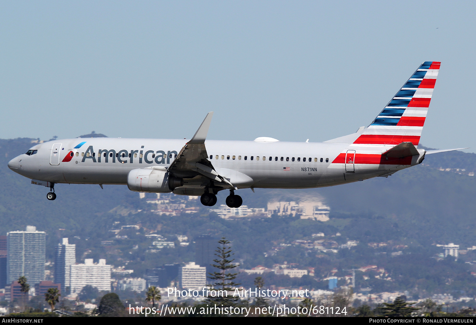 Aircraft Photo of N871NN | Boeing 737-823 | American Airlines | AirHistory.net #681124