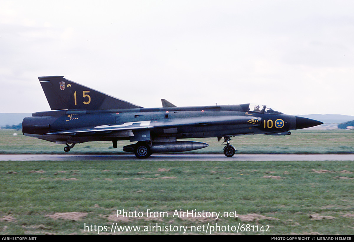 Aircraft Photo of 35505 | Saab J35F-1 Draken | Sweden - Air Force | AirHistory.net #681142