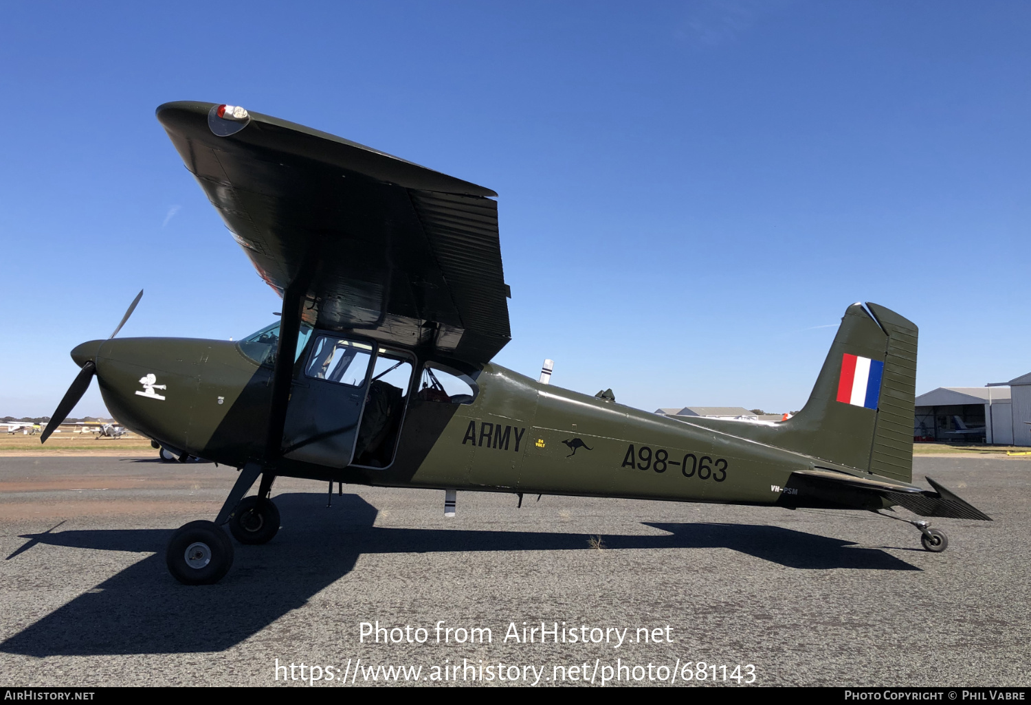 Aircraft Photo of VH-PSM / A98-063 | Cessna 180D | Australia - Army | AirHistory.net #681143