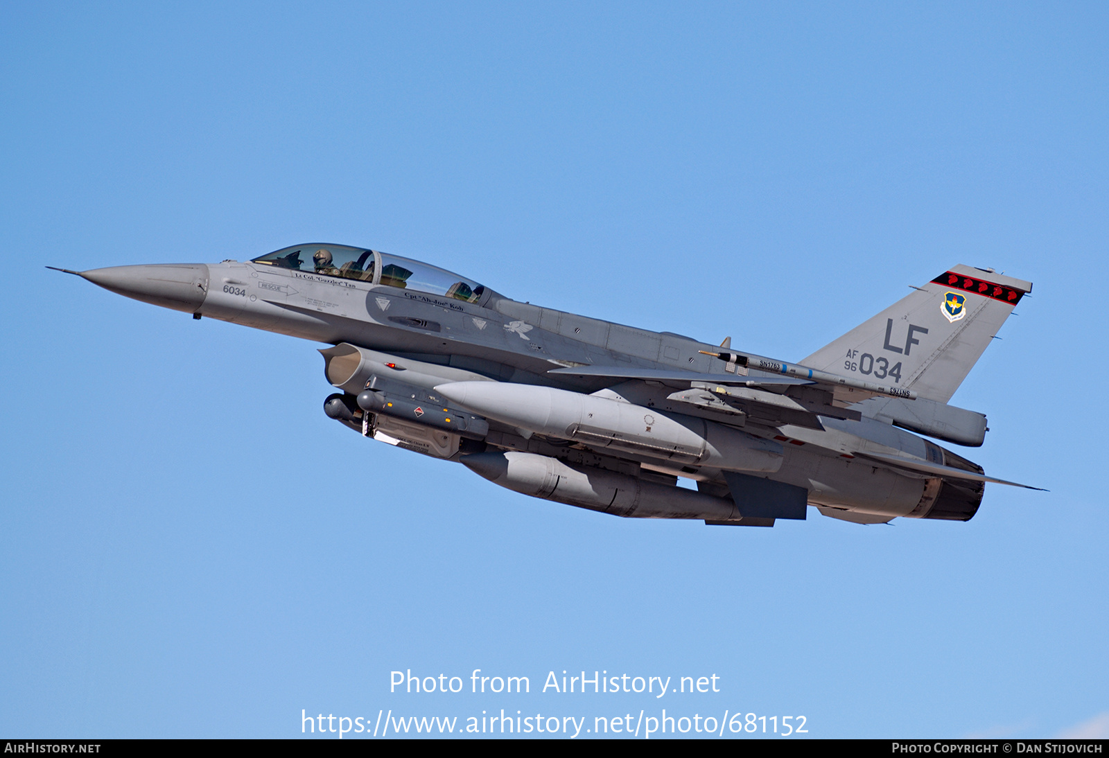 Aircraft Photo of 96-5034 / AF96-034 | Lockheed Martin F-16D Fighting Falcon | USA - Air Force | AirHistory.net #681152