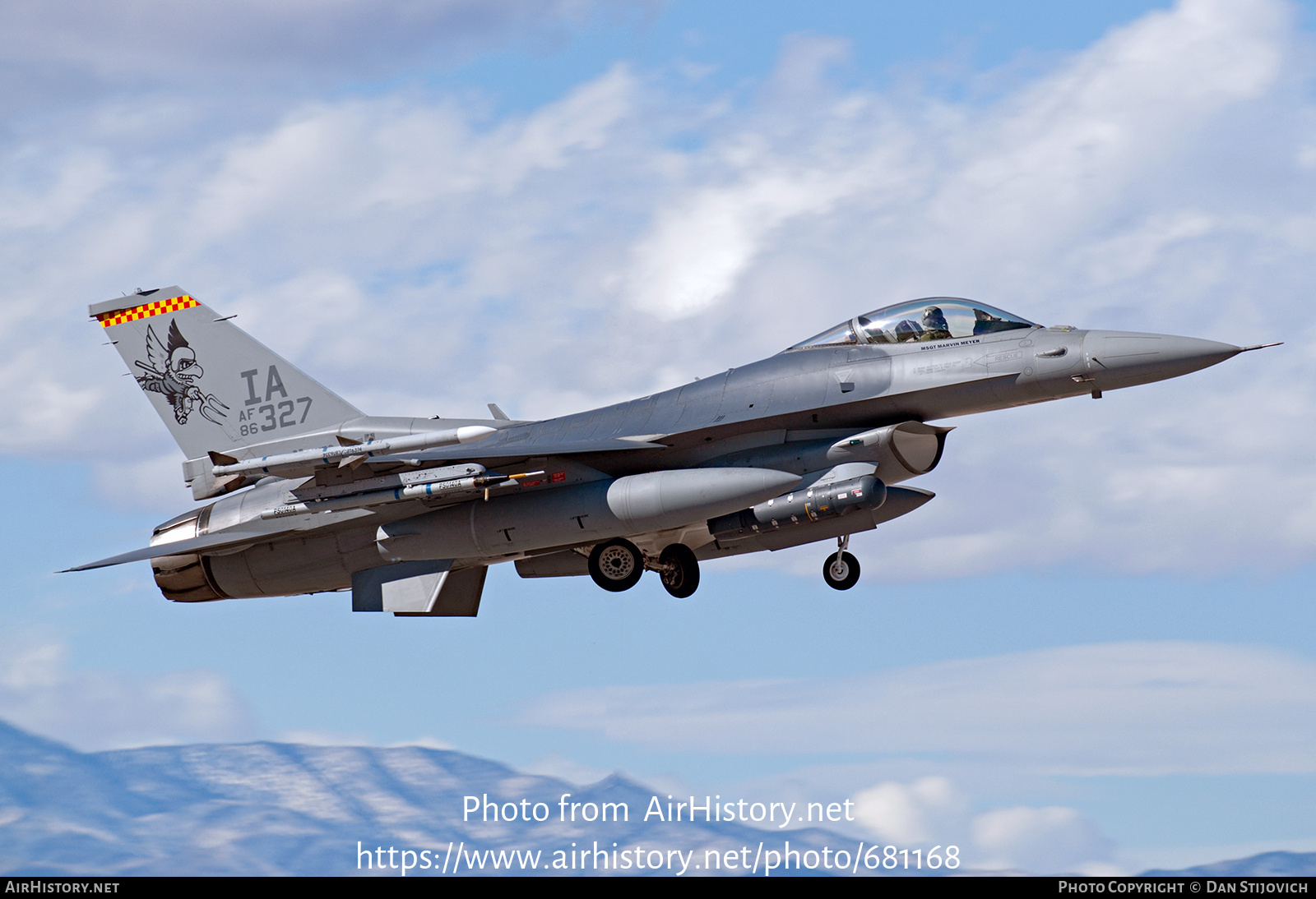 Aircraft Photo of 86-0327 / AF86-327 | General Dynamics F-16C Fighting Falcon | USA - Air Force | AirHistory.net #681168