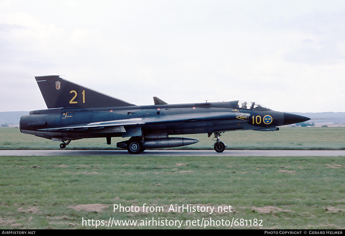 Aircraft Photo of 35510 | Saab J35F-1 Draken | Sweden - Air Force | AirHistory.net #681182