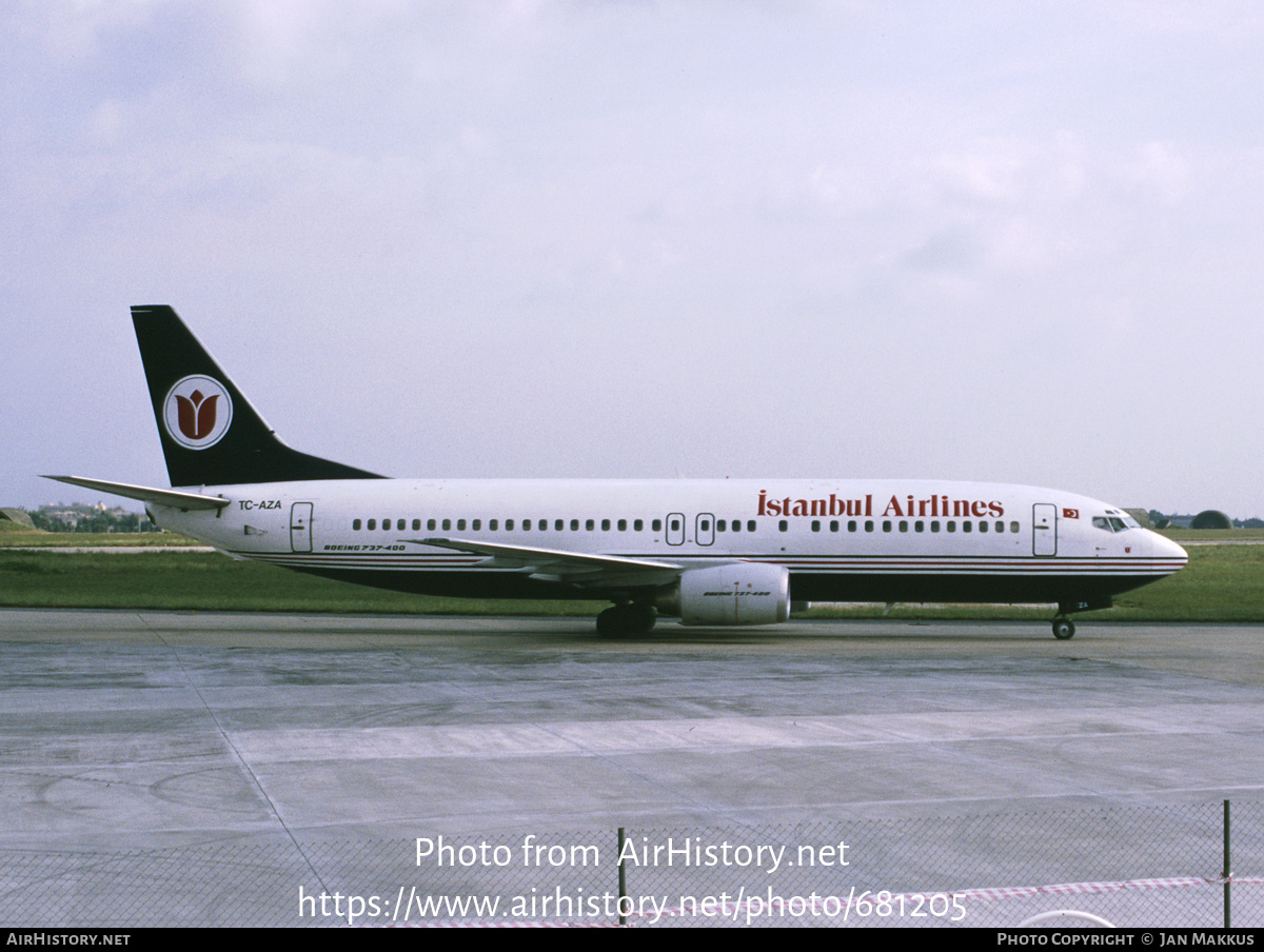 Aircraft Photo of TC-AZA | Boeing 737-4Y0 | Istanbul Airlines | AirHistory.net #681205