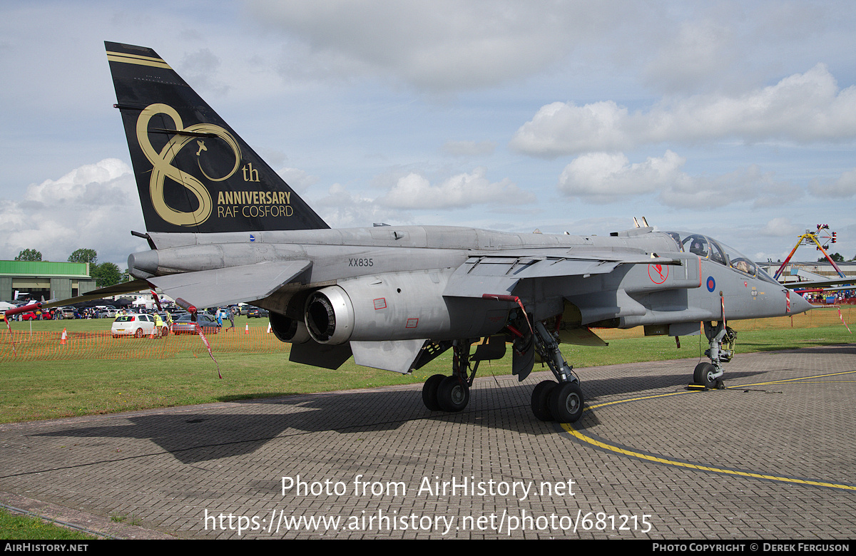 Aircraft Photo of XX835 | Sepecat Jaguar T4 | UK - Air Force | AirHistory.net #681215