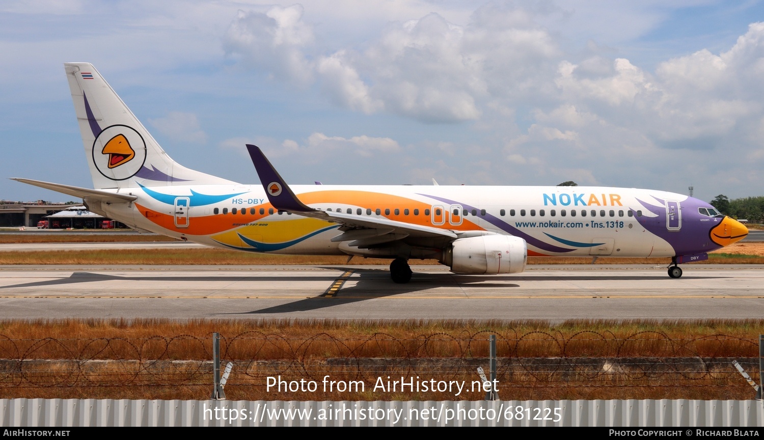 Aircraft Photo of HS-DBY | Boeing 737-800 | Nok Air | AirHistory.net #681225