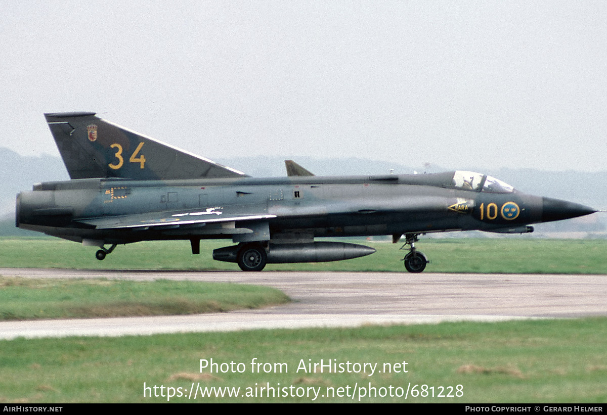 Aircraft Photo of 35579 | Saab J35F-1 Draken | Sweden - Air Force | AirHistory.net #681228