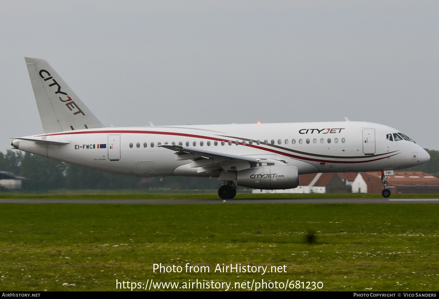 Aircraft Photo of EI-FWC | Sukhoi SSJ-100-95B Superjet 100 (RRJ-95B) | CityJet | AirHistory.net #681230