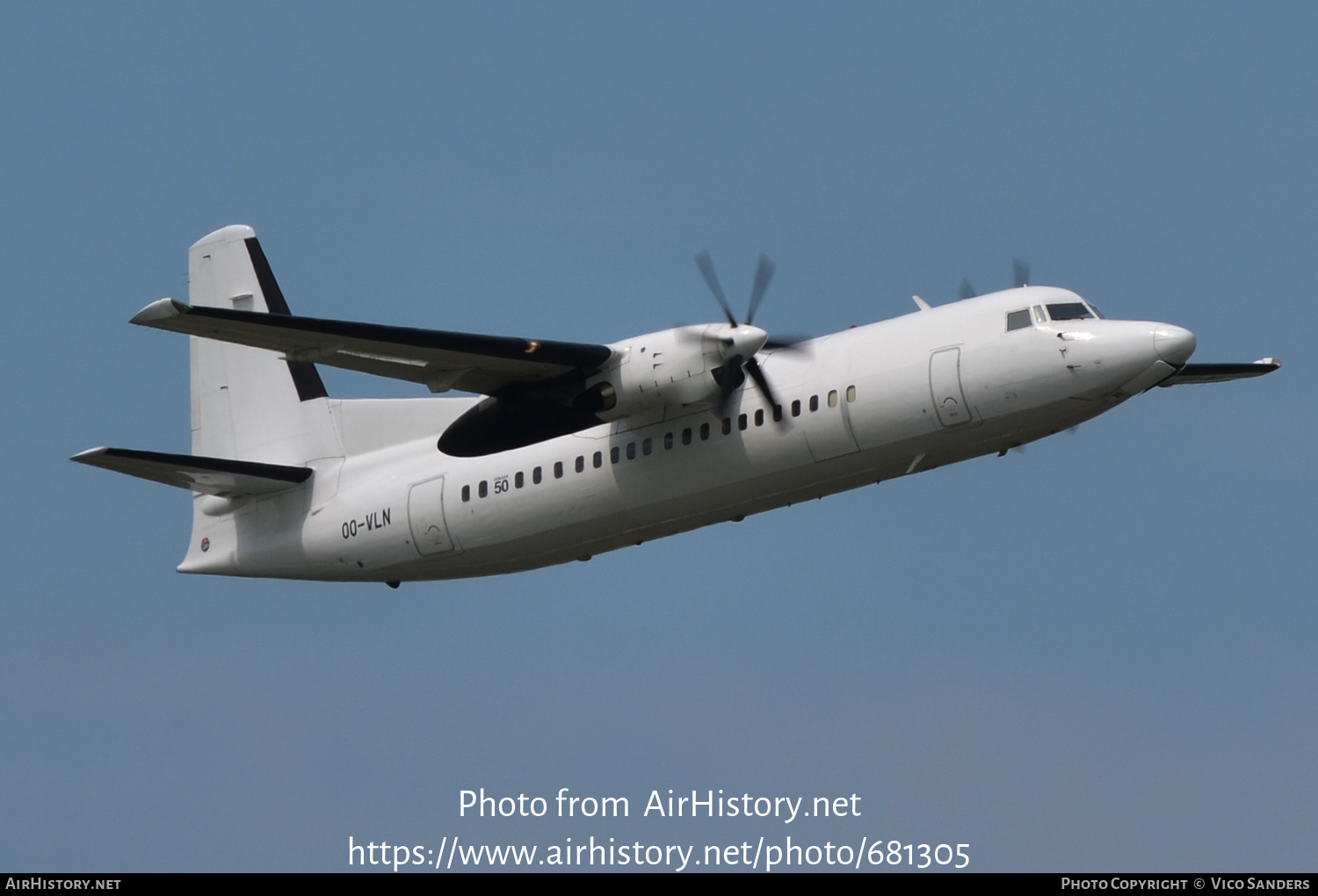 Aircraft Photo of OO-VLN | Fokker 50 | VLM Airlines | AirHistory.net #681305