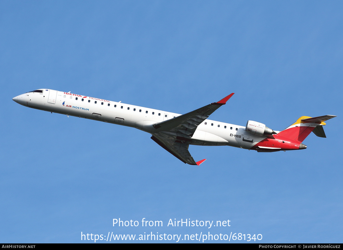 Aircraft Photo of EI-HBB | Bombardier CRJ-1000 (CL-600-2E25) | Iberia Regional | AirHistory.net #681340