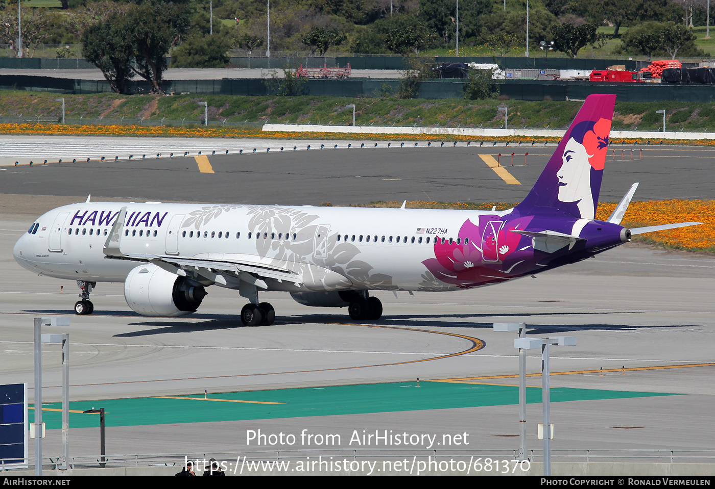 Aircraft Photo of N227HA | Airbus A321-271N | Hawaiian Airlines | AirHistory.net #681370