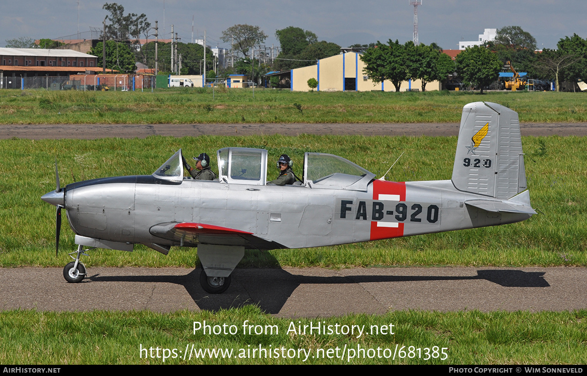 Aircraft Photo of FAB-920 | Beech VT-34A Mentor | Bolivia - Air Force | AirHistory.net #681385